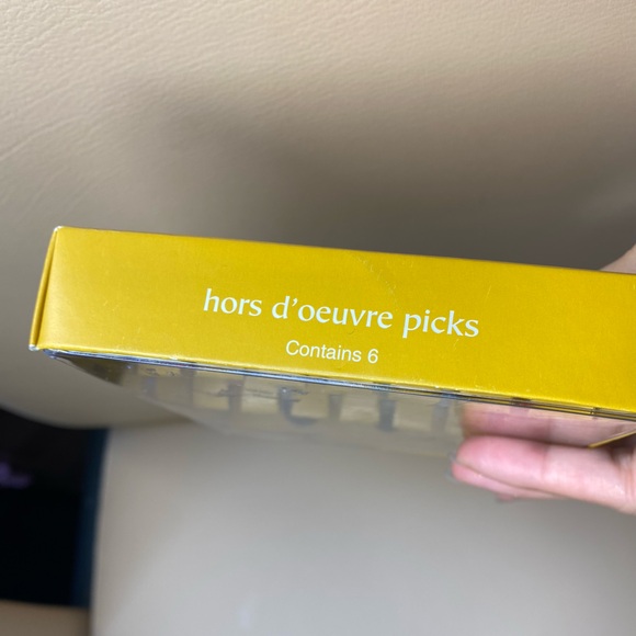 Pier 1 Imports Celebration Hors D'oeuvre 6pc. Glass Picks - Picture 3 of 5